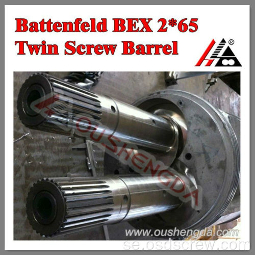 pd 65, 85 parallell dubbelskruvcylinder för Battenfeld
